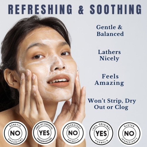 refreshing and soothing face wash