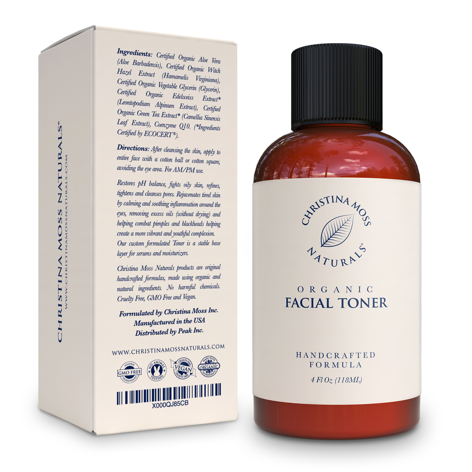 Organic Facial Toner Christina Moss Naturals