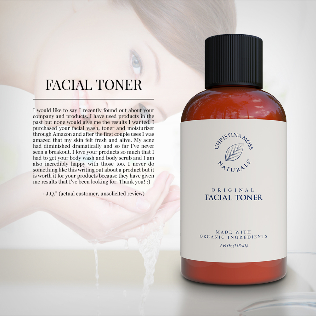 Organic Facial Toner - Christina Moss Naturals