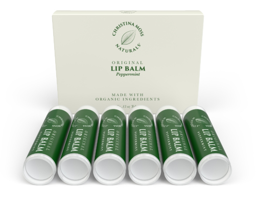 Peppermint Lip Balm Box with 6 tubes