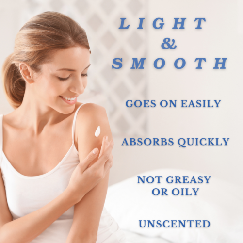 Lightweight, soft cream that absorbs easily