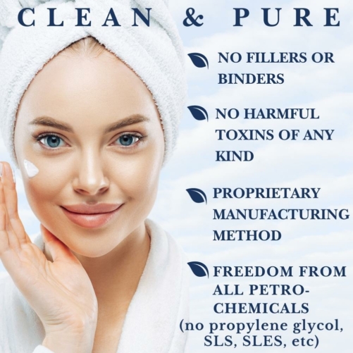 We Use No Harmful Chemicals, SLES, SLS, Propylene Glycol or Anything Else At All in our Facial Moisturizer