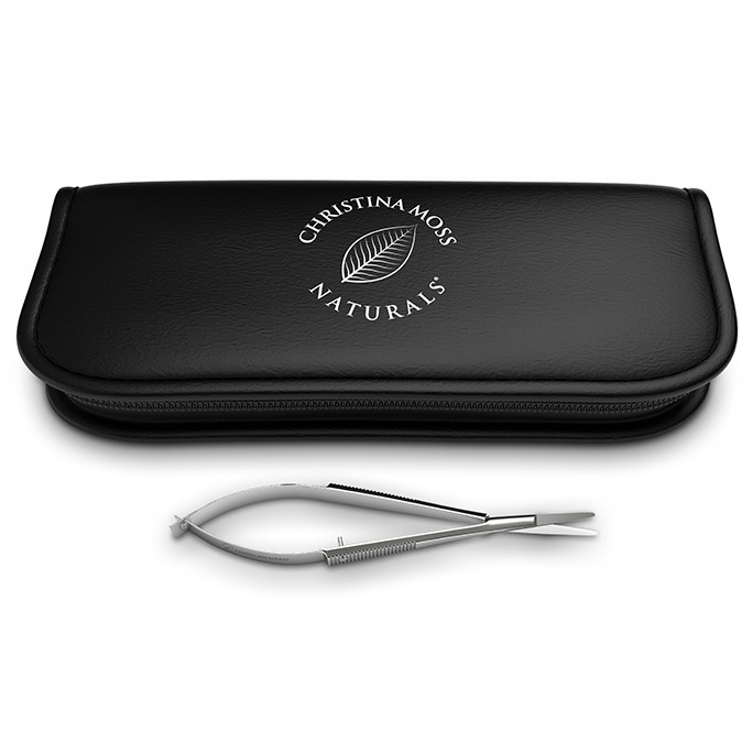 Facial Hair Scissors - Rounded Tip with case