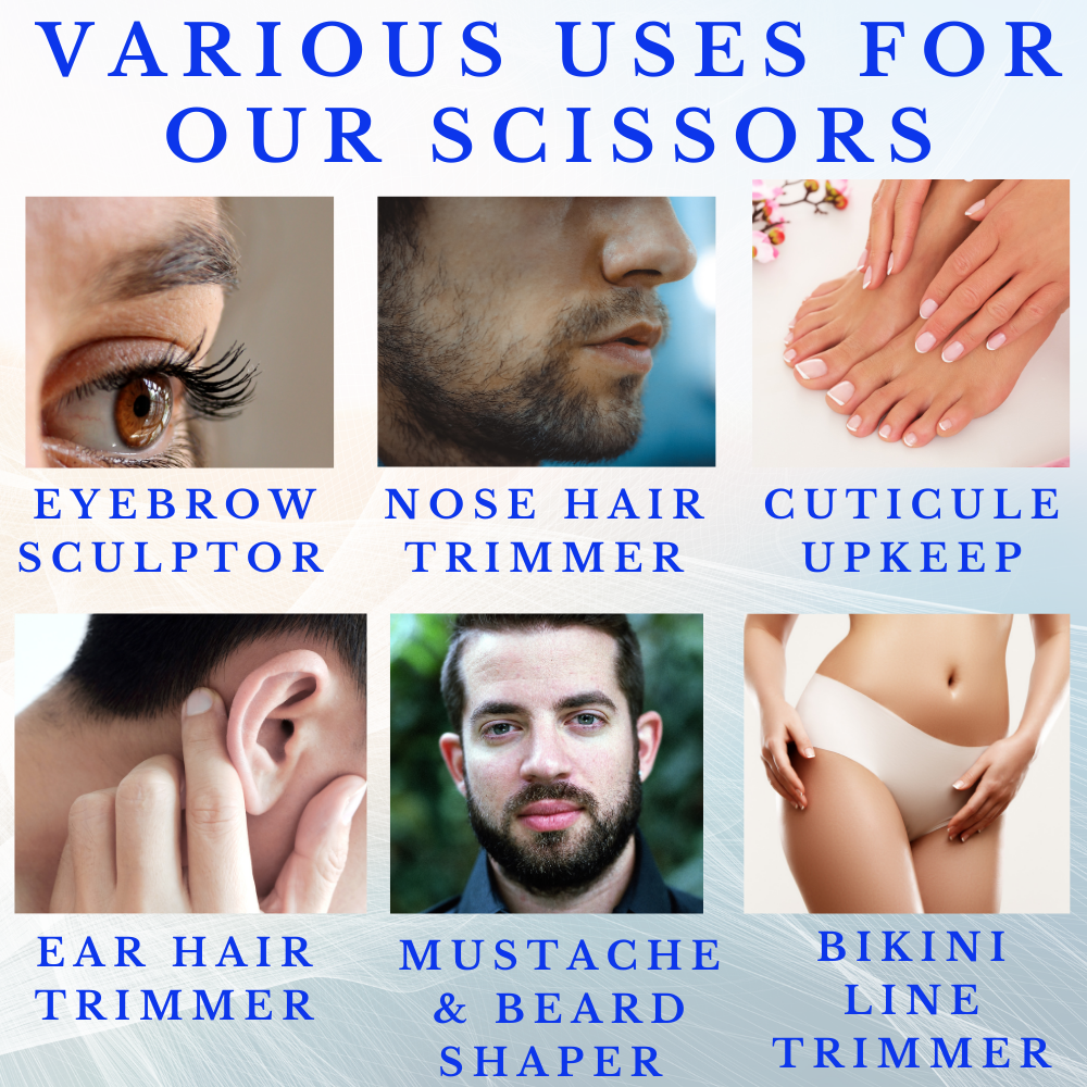 Facial Hair Scissors - Rounded Tip - Christina Moss Naturals