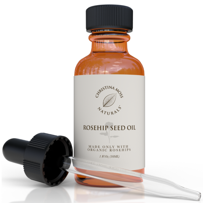 Rosehip Oil bottle and dropper