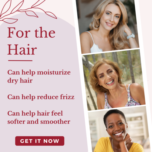 Can help reduce frizz and can help make hair feel softer