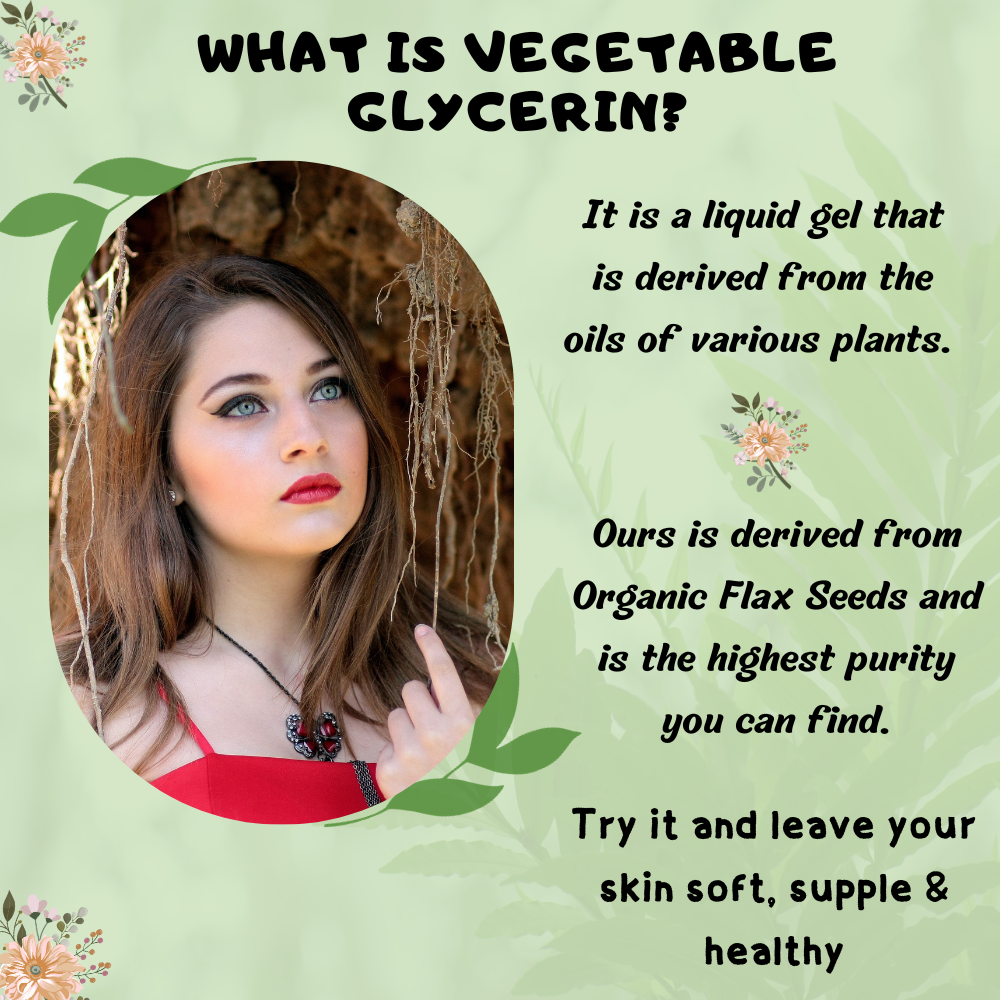 100% Pure Organic Vegetable Glycerin 4 oz